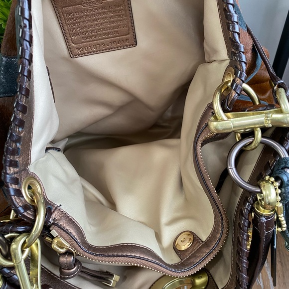 Coach RARE Limited Edition Hampton Calfhair Hair-calf XL Hobo - Picture 17 of 17